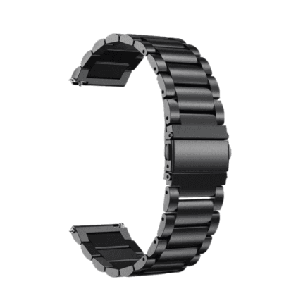 22mm Black Metallic Watch Strap GenArc Sri Lanka Cover 01