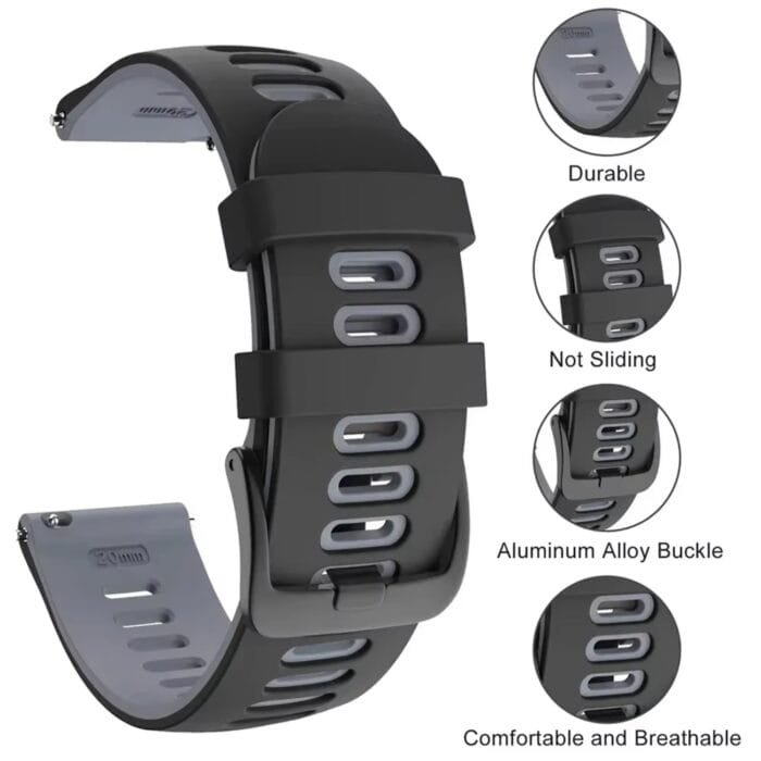 22mm Two tone Silicone Watch Strap GenArc Sri Lanka Cover 02