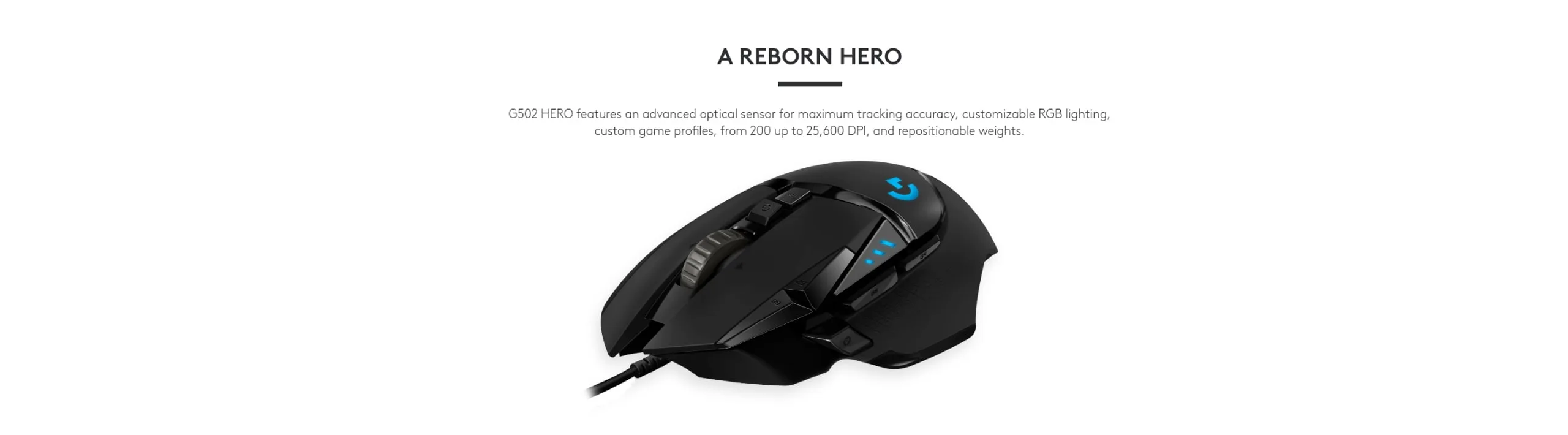 Logitech G502 HERO Wired Gaming Mouse GenArc Sri Lanka Banner 01 Logitech G502 HERO Wired Gaming Mouse GenArc Sri Lanka Banner 01