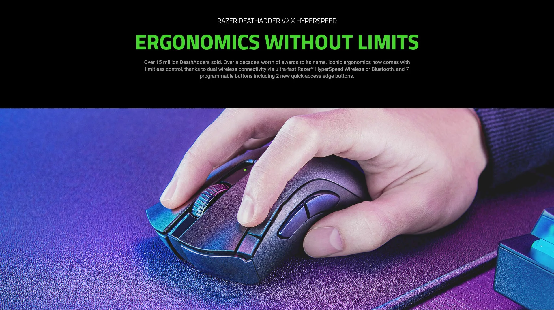 Razer DeathAdder V2 X HyperSpeed Wireless Gaming Mouse GenArc Sri Lanka Banner 02