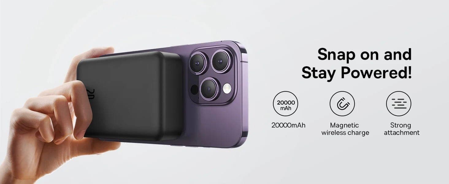 Baseus Wireless 20000mAh 20W Magnetic Mini Power Bank GenArc Sri Lanka Banner 3