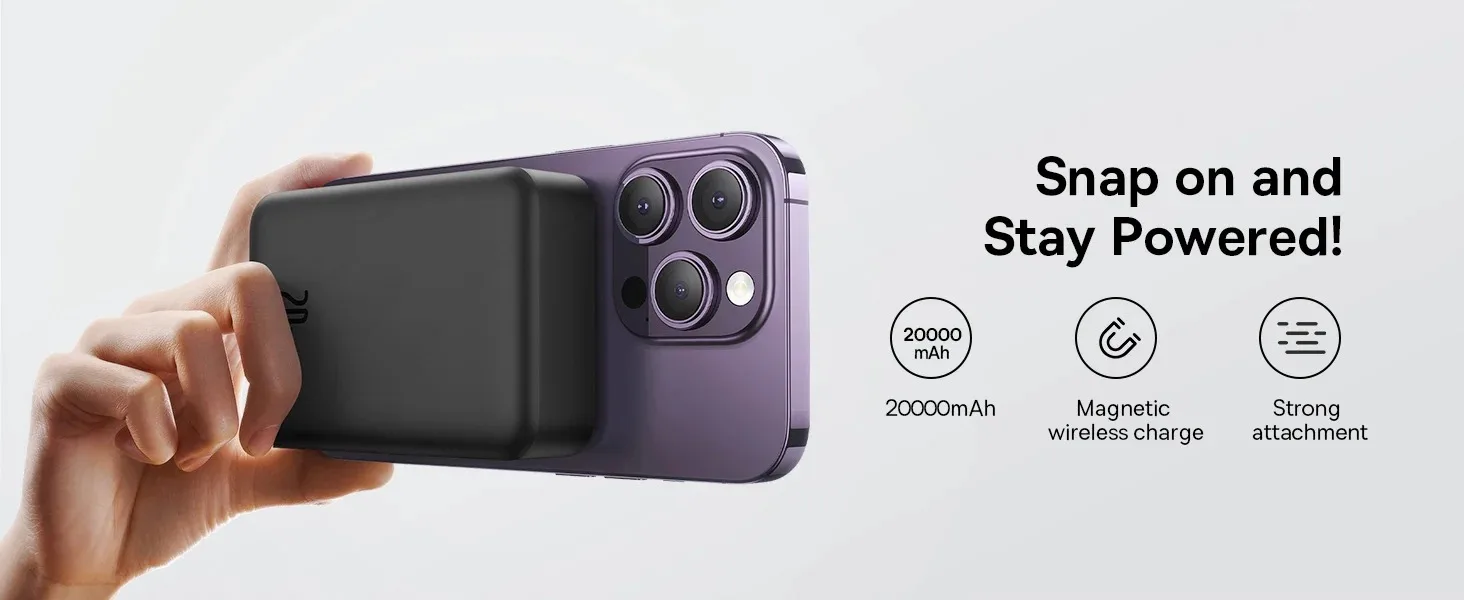 Baseus Wireless 20000mAh 20W Magnetic Mini Power Bank GenArc Sri Lanka Banner 3