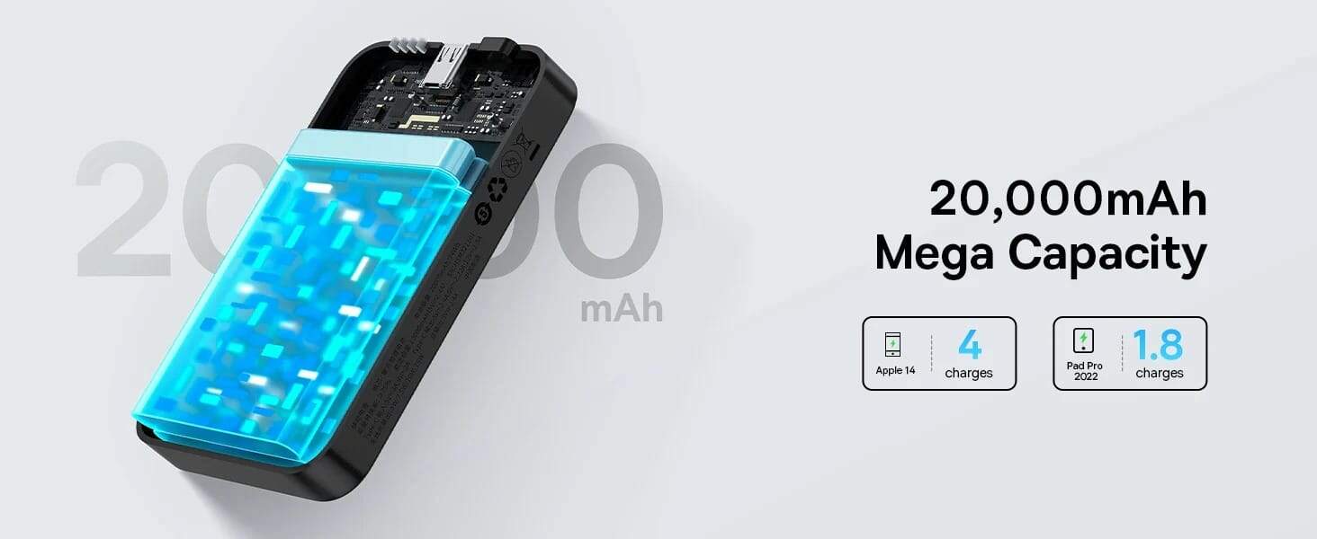 Baseus Wireless 20000mAh 20W Magnetic Mini Power Bank GenArc Sri Lanka Banner 5