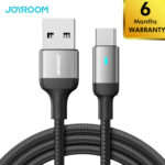 Joyroom USB to Type C 3A 1.2m Nylon Braided Cable Black GenArc Sri Lanka Cover 01